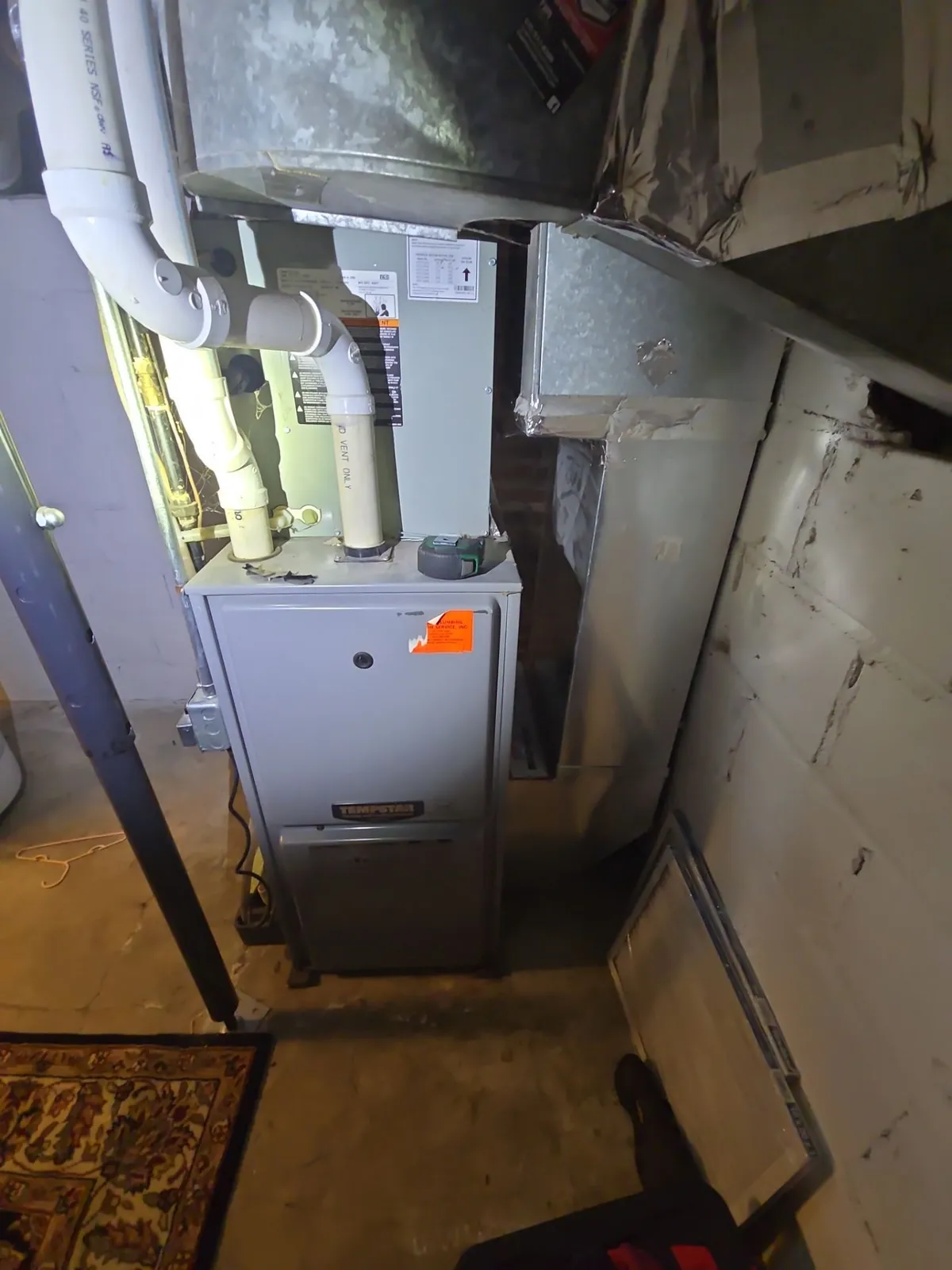 Before — HVAC project completed December 2025