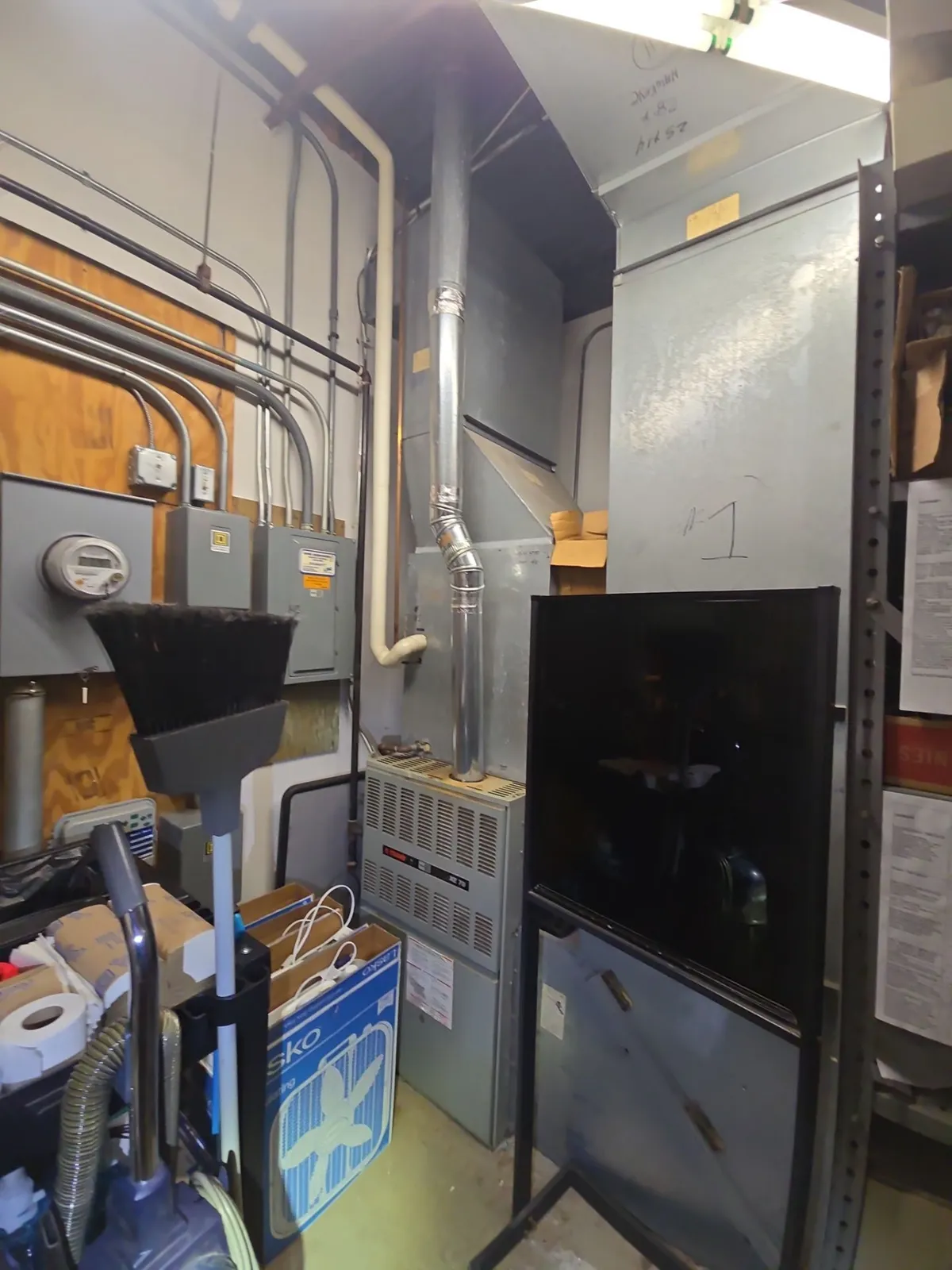 Before — HVAC project completed February 2026