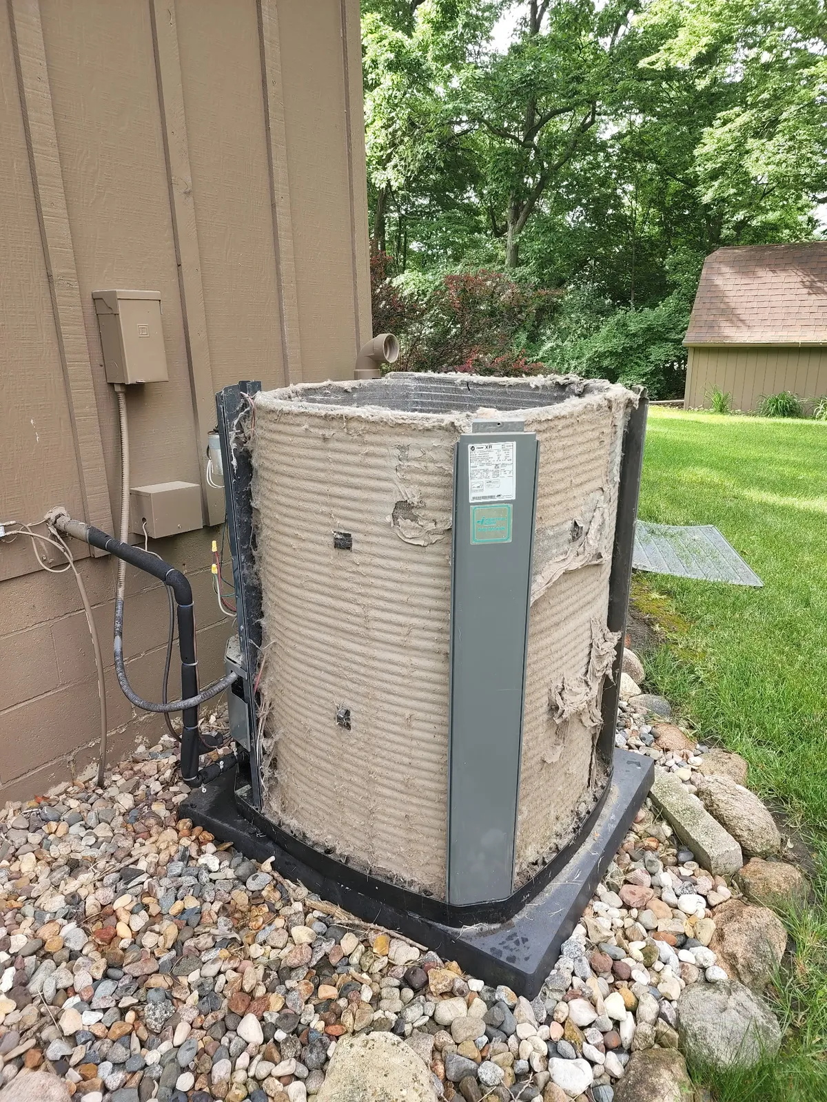 Before — HVAC project completed June 2025