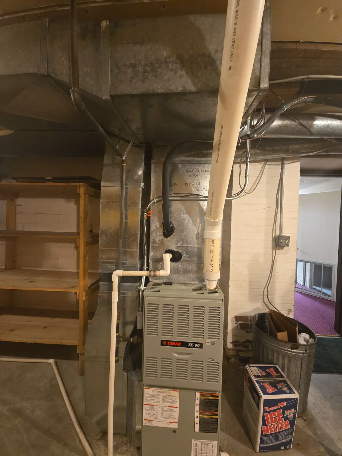 Before — HVAC project completed June 2026