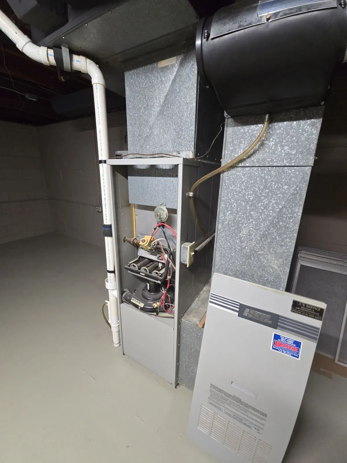 Before — HVAC project completed November 2025