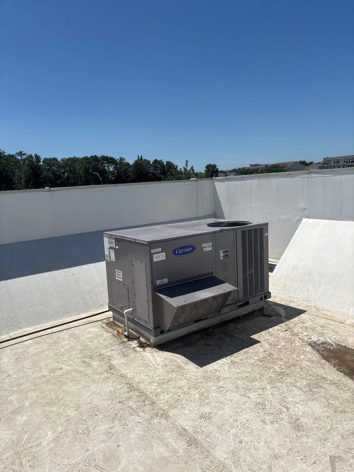Commercial HVAC installation