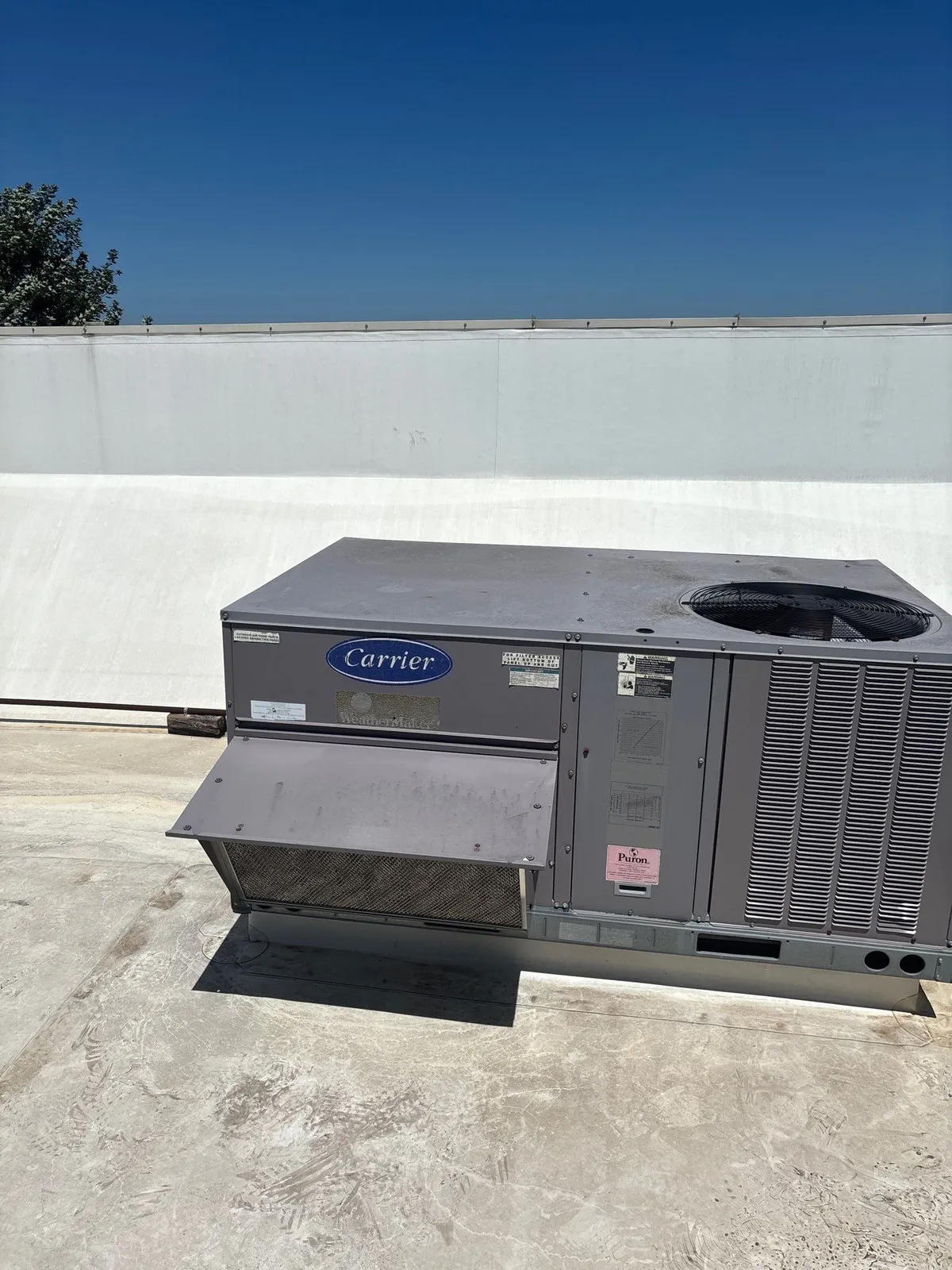 Commercial HVAC installation