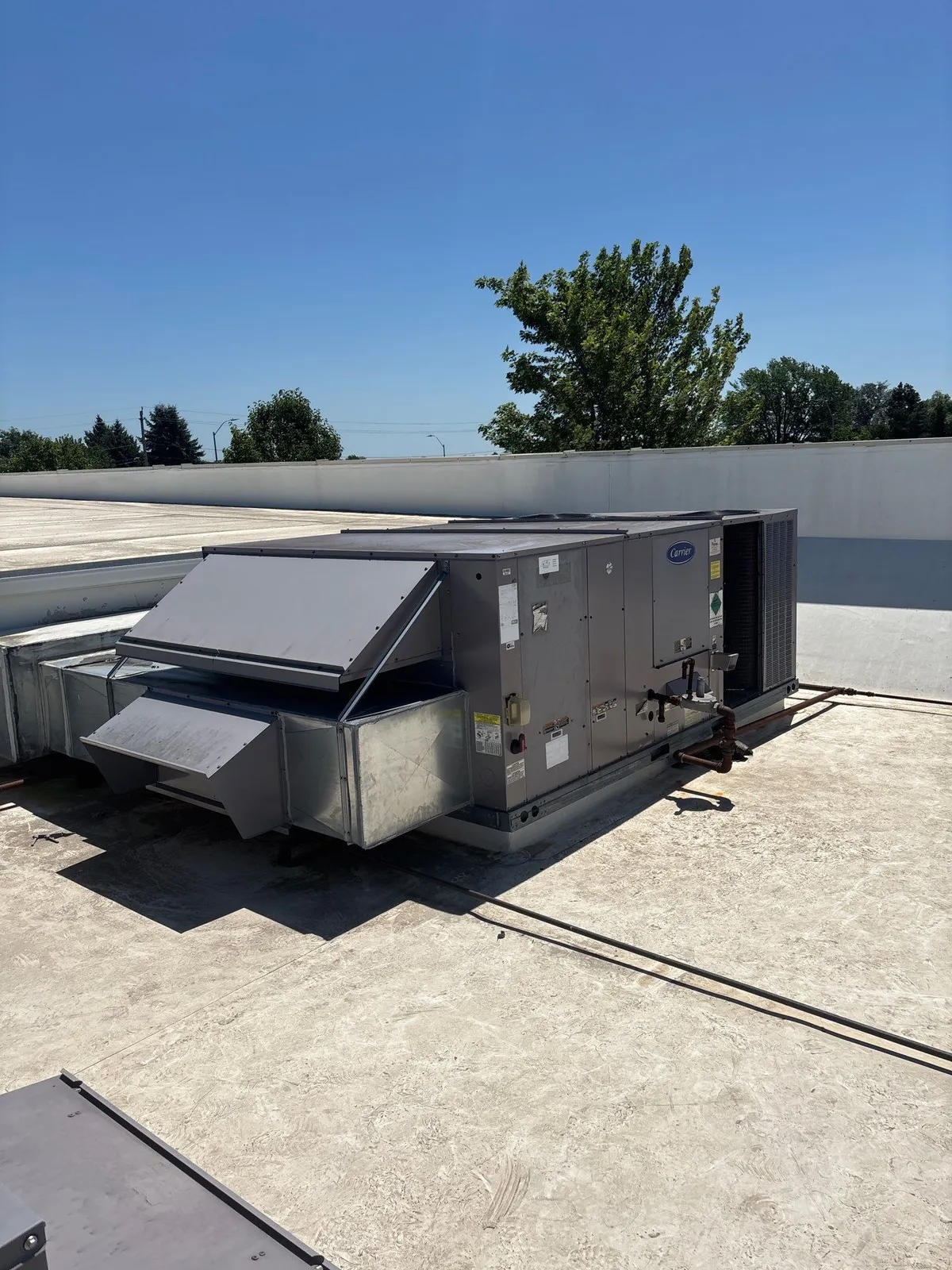 Commercial HVAC installation