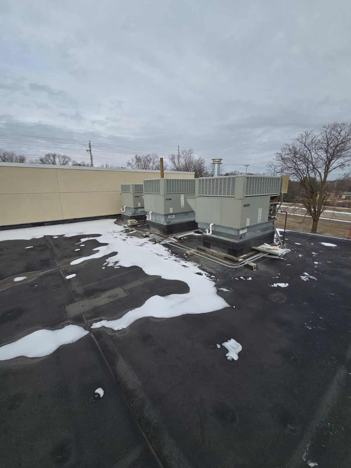 Commercial HVAC installation