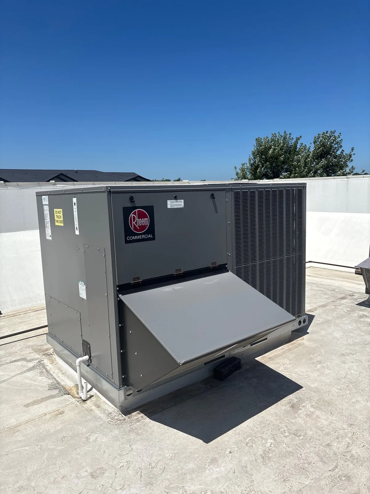 Commercial HVAC installation
