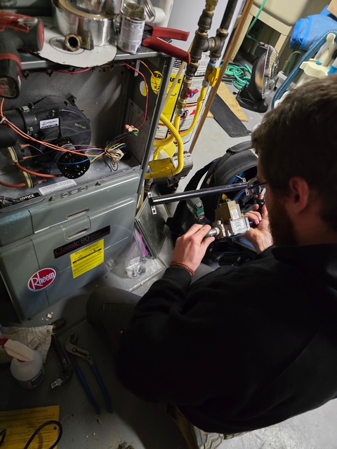 Diagnostic camera inspecting furnace components